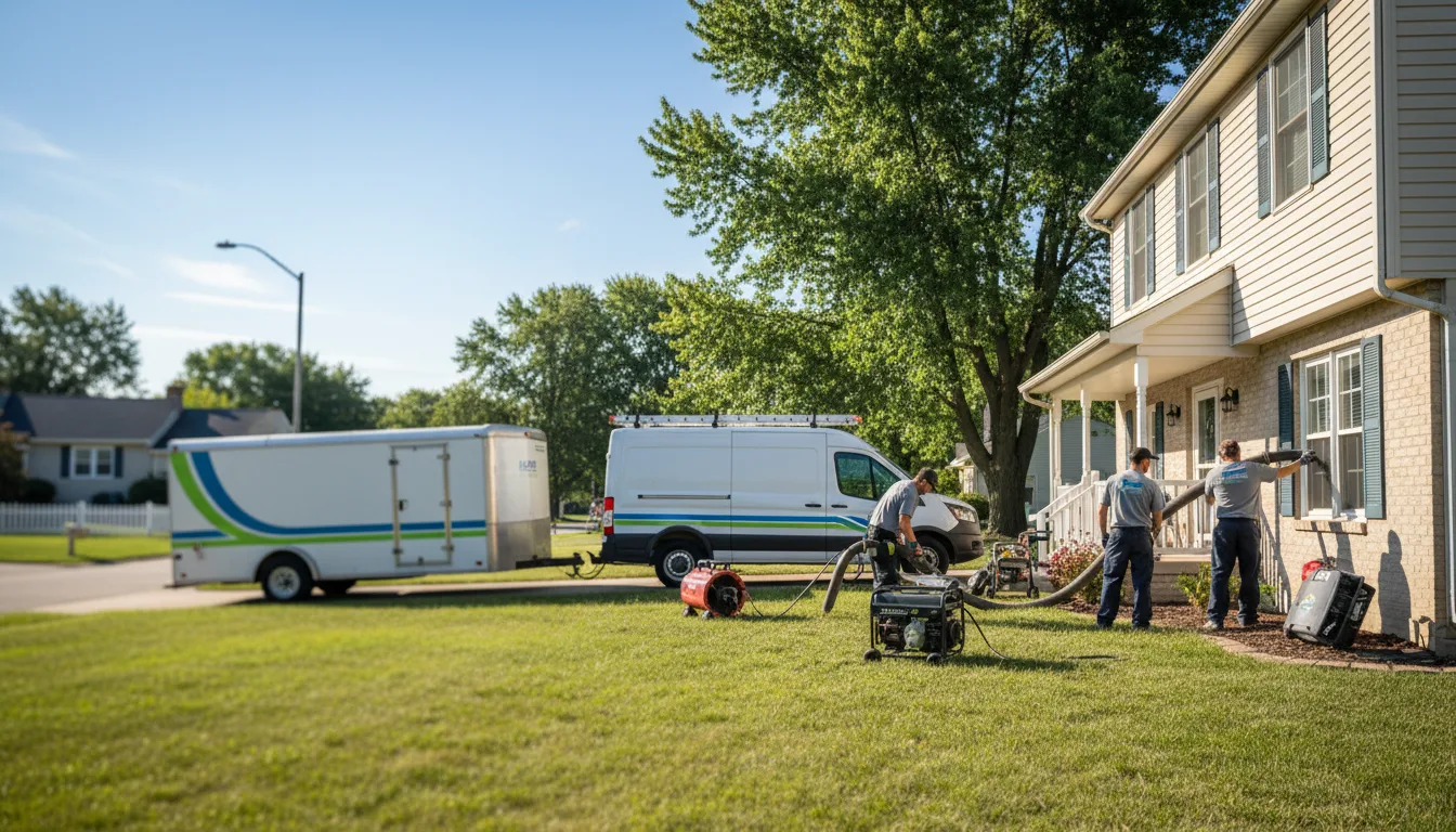 Flooded Basement Restoration And Cleanup With Repair in New Madison, OH near me